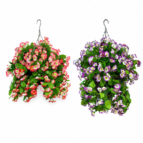 Hanging basket artificial - hanging,