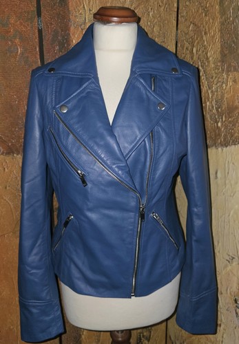 New real leather - real, biker