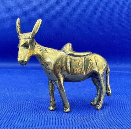 Donkey brass figure - ,
