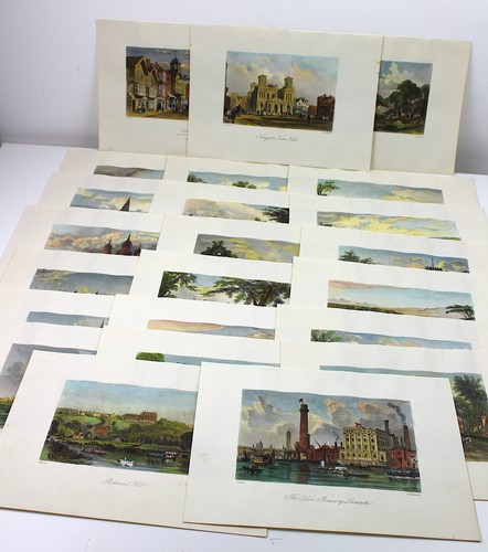 Hand coloured prints surrey - coloured,