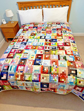 Handmade Patchwork Quilt - Traditional Log Cabin design