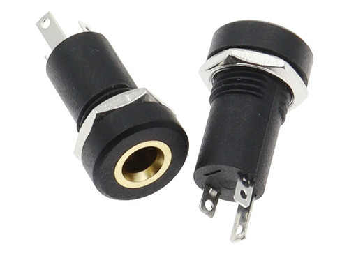 5mm aux stereo gold socket - aux,