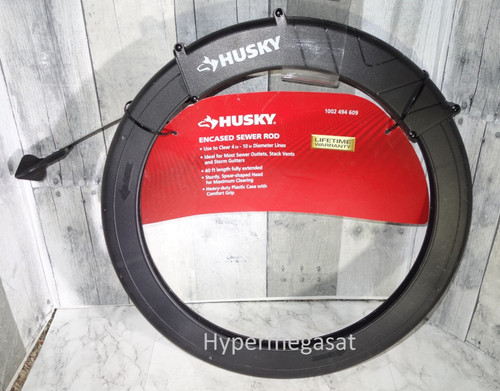 Husky encased sewer rod - husky, 40ft