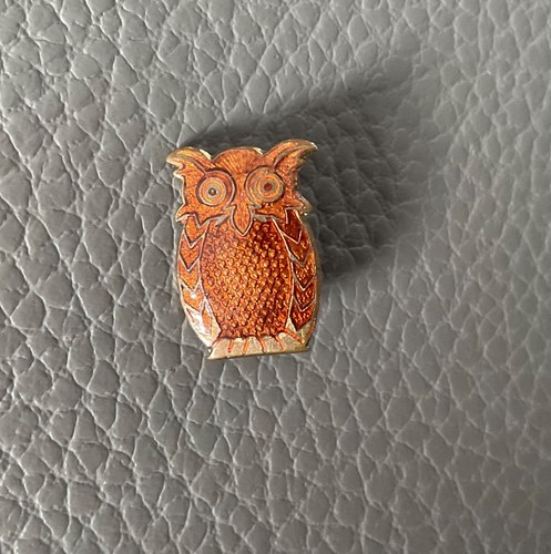 Vintage 1950s brown owl - brown,