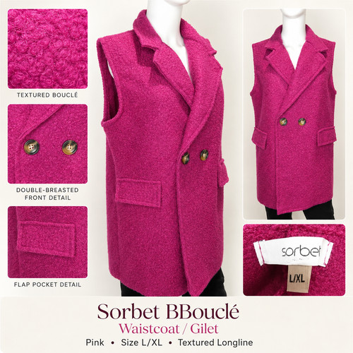 Sorbet bbouclé waistcoat - bbouclé, /