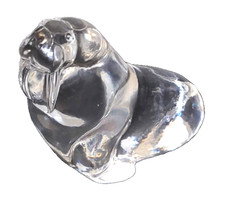 Vintage Art Glass Walrus