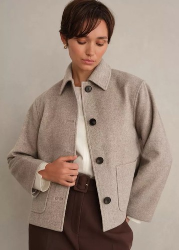Hobbs wool blend jacket size - ,