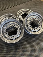 Set of 4 Wide 5 x 205pcd Porsche 356 wheels , staggered for Beetle /Bus / Ghia!