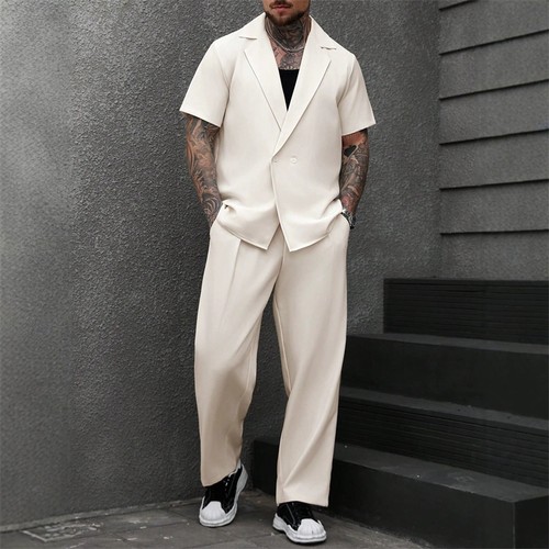 Men solid peak - men, lapel