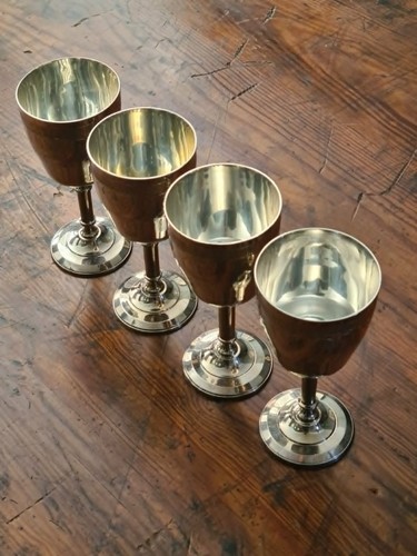 Vintage silver plated wine - vintage,