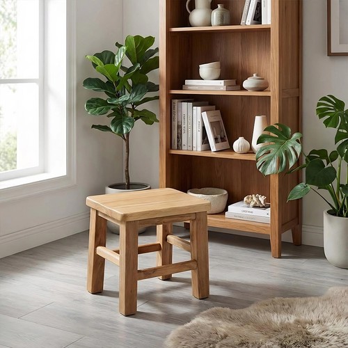 Solid wood step stool hallway - stool,