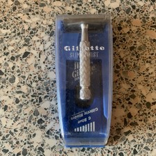 1 Gillette Vintage 50s 60s  Safety Razor Case Super Condition NOS Blue