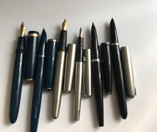 Parker fountain pens - 6x,