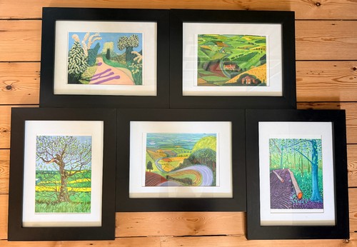 Set framed david hockney - set,