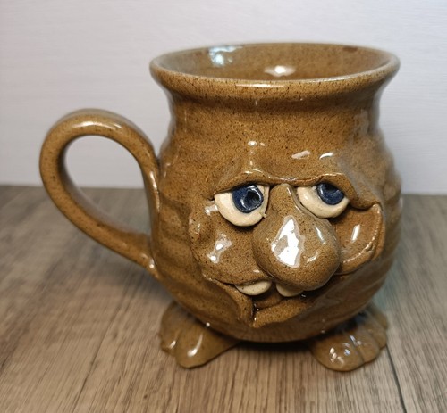 Vintage ugly mug face - , with