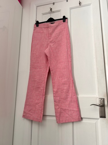 Zara gingham cotton - , trousers