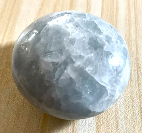 Natural celestite palmstone - celestite,