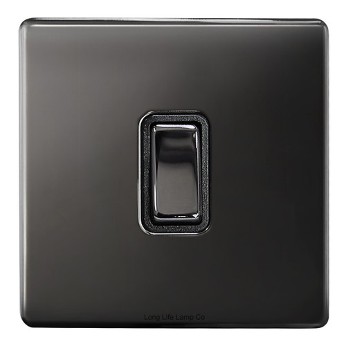 Modern black nickel light - nickel,