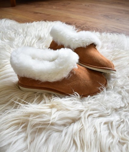 Sheepskin boots slippers - sheepskin,