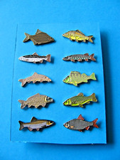 Set of 10, Different Fish pin
