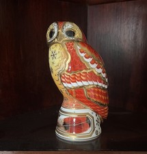 Royal Worcester The Connoisseur Collection Tawny Owl Candle Snuffer Ornament