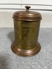 Vintage Brass Copper Tea Time
