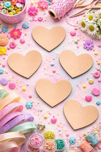 Heart shape wooden - heart,