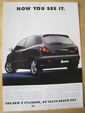 5 CYLINDER FIAT BRAVO 2.0 HGT 3DR SELENIA MOTOR OIL 1997 ADVERT A4 SIZE FILE U