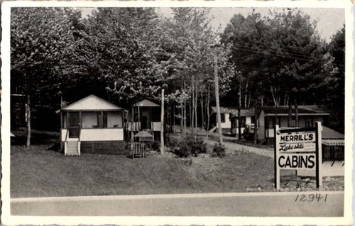 Laconia postcard merrill s - laconia,