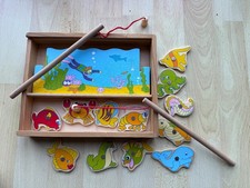Wooden Magnetic fishing game