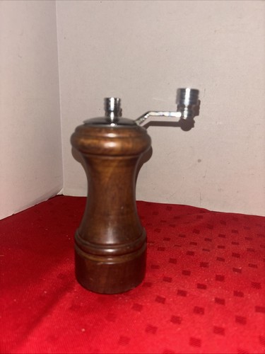 Vintage wood pepper mill - vintage,