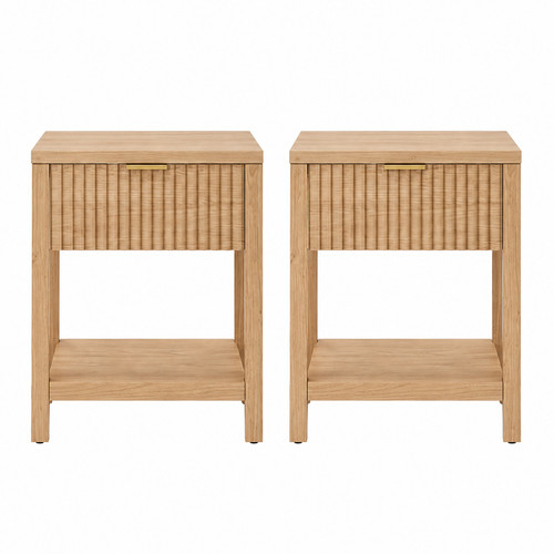 Fluted nightstands brooklyn - nightstands,,