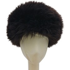 Women's  Sheepskin Cossack Hat Chocolate Brown  Used