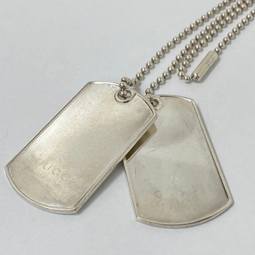 Gucci double dog - tag, pendant