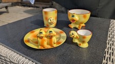 Adorable duck plate cup - duck, plate,