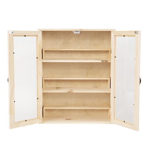 Wooden display cabinet figure - wooden,