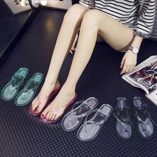 Women's Jelly Flip Flops Beach