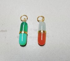 Gold Pill charm, Happy Pills