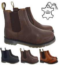 MENS LADIES SLIP ON LEATHER