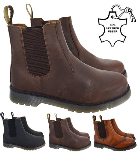 Mens ladies slip leather - on,