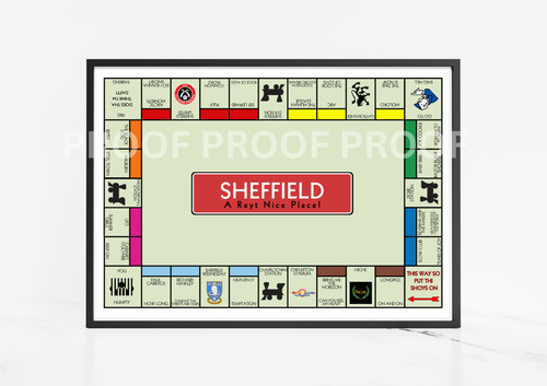 Sheffield monopoly print - monopoly, /