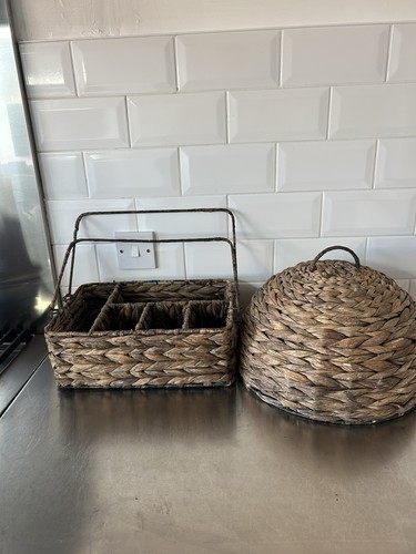 Rustic woven water hyacinth - water,