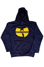 Wu-Tang Clan Hoodie Band Logo new Official Unisex Navy Blue Pullover