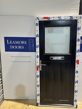 Composite Door Black Exterior White Internal 924 x 2051 INC CILL WS2 Walsall