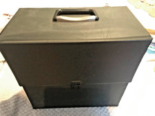 Black Vinyl Album Record LP 12" carry case storage box retro vintage