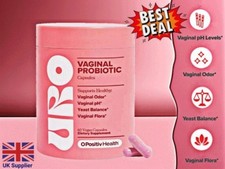 1~3x URO O Positiv Vaginal Probiotics & Lactobacillus Women pH Balance 60 Count