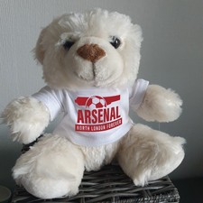 Personalised Arsenal FC, Teddy Bear Mascot: Fan Gift