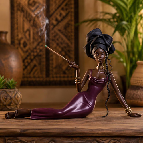Woman stick incense holder - incense,