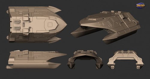 Carver stealth boat 350 - boat, 1:350