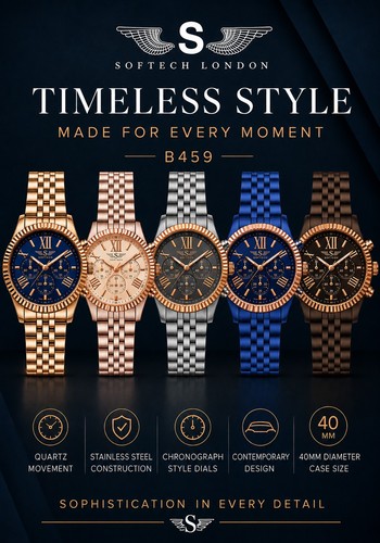 Softech b459 40mm chronograph - 40mm,